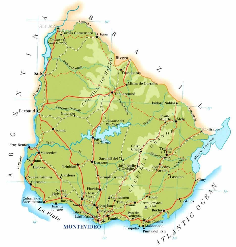 Kort af Guam landafræði
