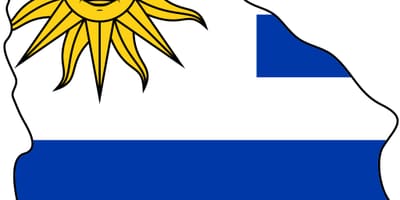 Kort af Guam fána