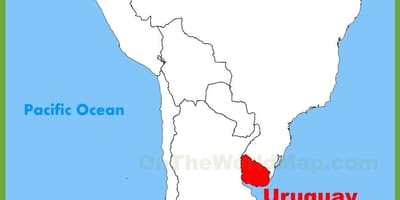 Kort af Guam suður-ameríku